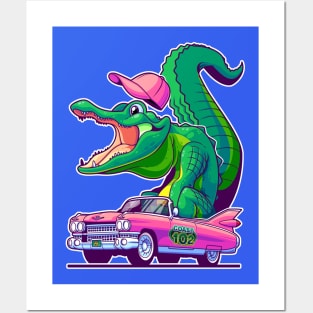 Caddy Gator Posters and Art